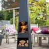 La Hacienda Malmo Steel Chiminea -Home Sales Store 6776259 R Z001A