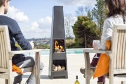 La Hacienda Malmo Steel Chiminea -Home Sales Store 6776259 R Z003A