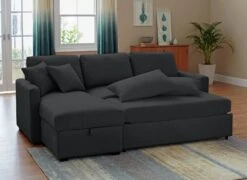 Habitat Reagan Left Corner Chaise Sofa Bed - Charcoal 14 Habitat Reagan Left Corner Chaise Sofa Bed - Charcoal -Home Sales Store 6980038 R Z001C