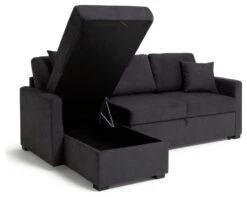 Habitat Reagan Left Corner Chaise Sofa Bed - Charcoal 16 Habitat Reagan Left Corner Chaise Sofa Bed - Charcoal -Home Sales Store 6980038 R Z002A