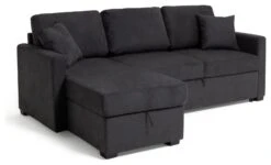 Habitat Reagan Left Corner Chaise Sofa Bed - Charcoal 22 Habitat Reagan Left Corner Chaise Sofa Bed - Charcoal -Home Sales Store 6980038 R Z010A