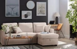 Habitat Reagan Right Corner Chaise Sofa Bed - Charcoal -Home Sales Store 7005307 R Z001C