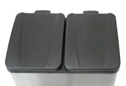 Habitat 55 Litre 2 Compartment Recycling Bin - Steel 10 Habitat 55 Litre 2 Compartment Recycling Bin - Steel -Home Sales Store 7007068 R Z003A