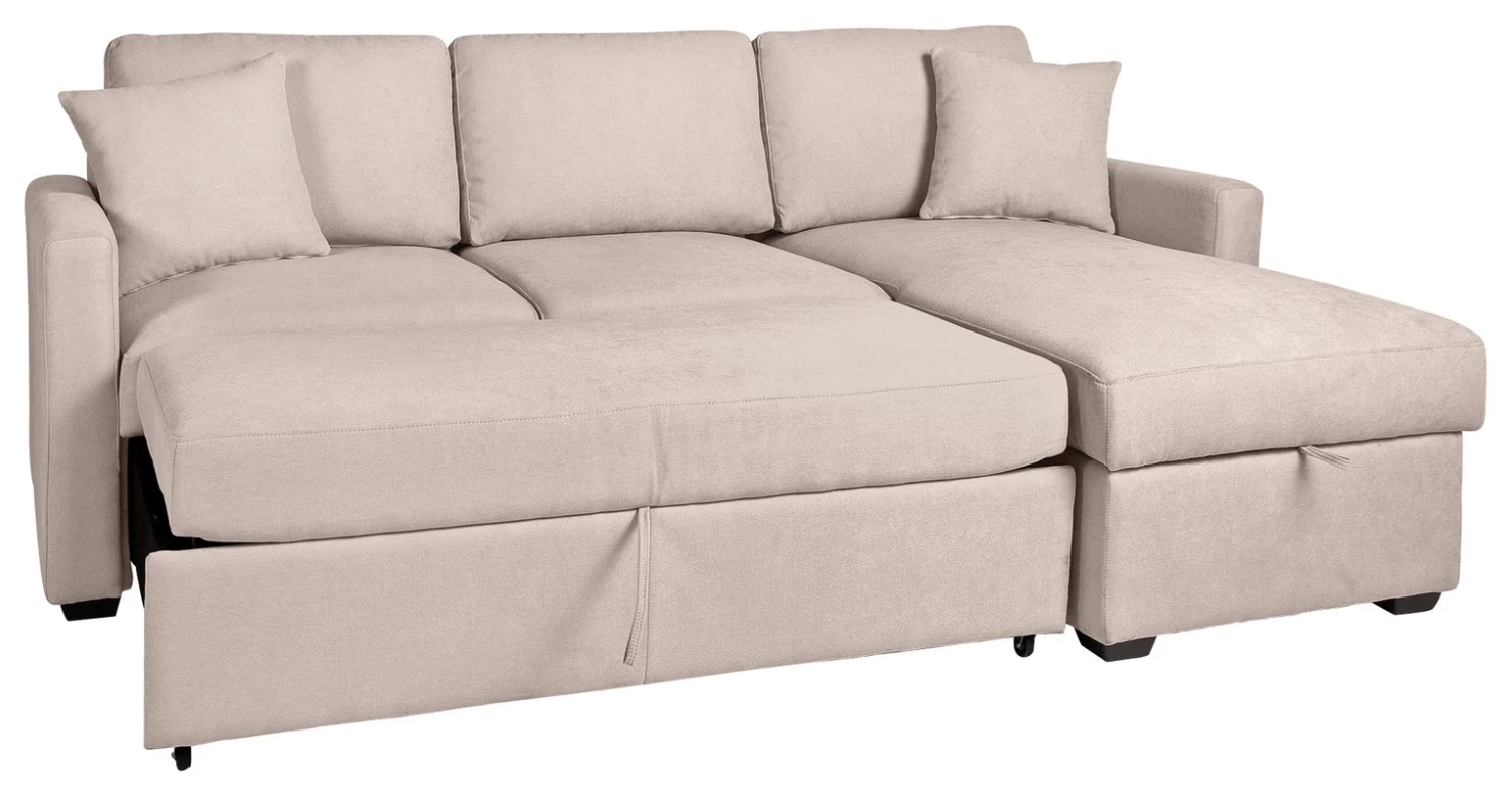 Habitat Reagan Right Corner Chaise Sofa Bed - Natural 8 Habitat Reagan Right Corner Chaise Sofa Bed - Natural - Image 6