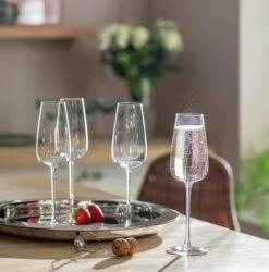 Habitat Apple Set Of 4 Champagne Flutes -Home Sales Store 7048508 R Z001C