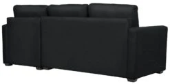 Habitat Reagan Corner Chaise Faux Leather Sofa Bed - Black -Home Sales Store 7067668 R Z004A
