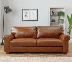 Habitat Salisbury Leather 4 Seater Sofa - Tan -Home Sales Store 7159662 R Z001C