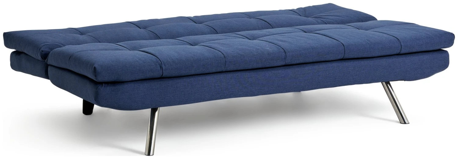 Habitat Nolan Fabric Clic Clac Sofa Bed - Denim Blue 5 Habitat Nolan Fabric Clic Clac Sofa Bed - Denim Blue - Image 3