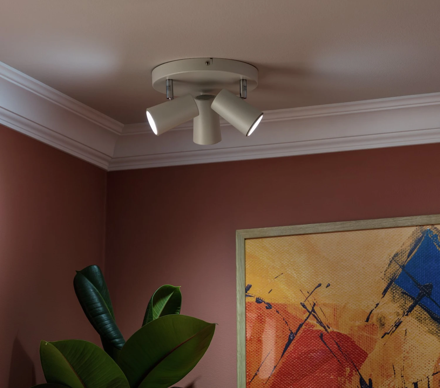 Habitat 3 Light Spotlight Plate - Matt White 9 Habitat 3 Light Spotlight Plate - Matt White - Image 7