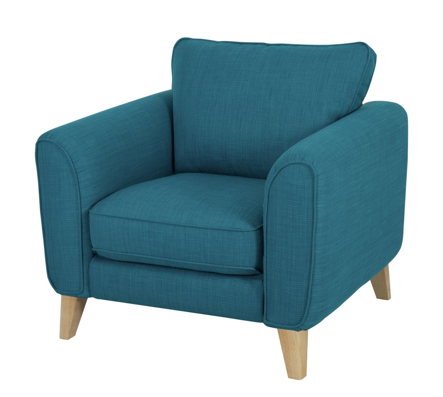 Habitat Cooper Fabric Armchair - Teal 5 Habitat Cooper Fabric Armchair - Teal - Image 3
