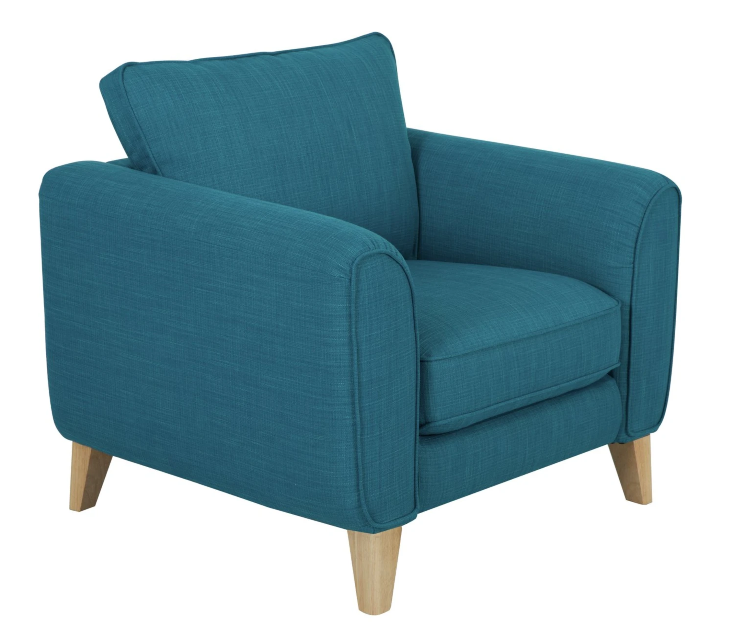 Habitat Cooper Fabric Armchair - Teal 7 Habitat Cooper Fabric Armchair - Teal - Image 5