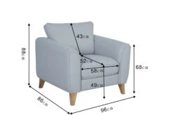 Habitat Cooper Fabric Armchair - Teal 25 Habitat Cooper Fabric Armchair - Teal -Home Sales Store 7830974 R Z020A