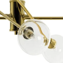 Habitat Glam 6 Light Glass Ceiling Light – Gold -Home Sales Store 7835340 R Z003A