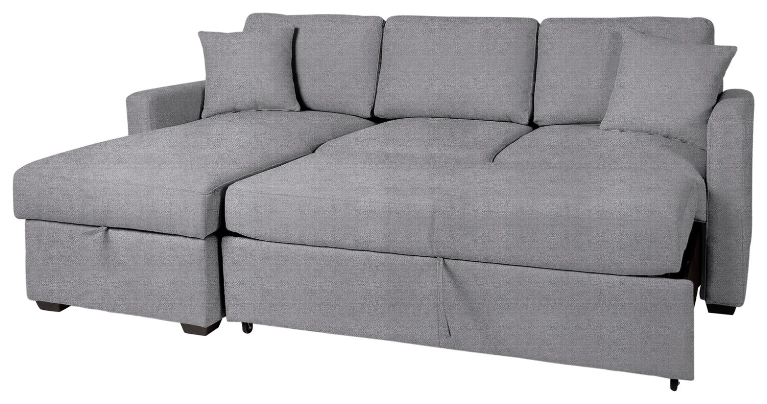 Habitat Reagan Left Corner Storage Sofa Bed - Grey 8 Habitat Reagan Left Corner Storage Sofa Bed - Grey - Image 6