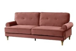 Habitat Vienna Velvet 3 Seater Sofa - Rose -Home Sales Store 7896664 R Z002A