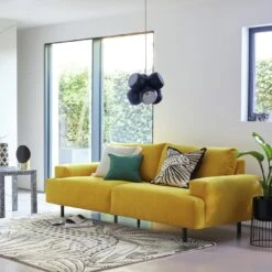 Habitat Julien Fabric 3 Seater Sofa - Dark Green -Home Sales Store 7911408 R Z006A