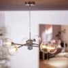 Habitat Glam 6 Light Glass Ceiling Light – Chrome 1 Habitat Glam 6 Light Glass Ceiling Light – Chrome -Home Sales Store 7996973 R Z001A