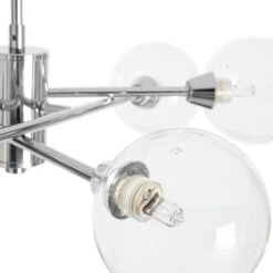 Habitat Glam 6 Light Glass Ceiling Light – Chrome 10 Habitat Glam 6 Light Glass Ceiling Light – Chrome -Home Sales Store 7996973 R Z002A