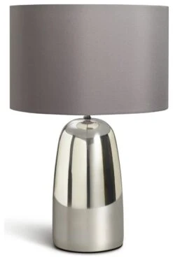 Habitat Largo Touch Table Lamp - Grey & Chrome -Home Sales Store 8031741 R Z001C