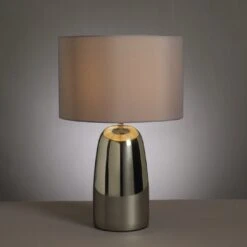 Habitat Largo Touch Table Lamp - Grey & Chrome -Home Sales Store 8031741 R Z002A
