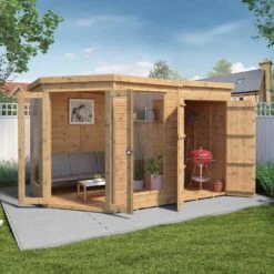 Mercia Corner Summerhouse With Shed - 7 X 7ft -Home Sales Store 8049166 R Z003A