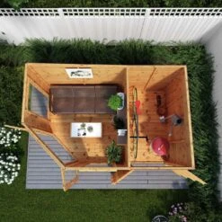 Mercia Corner Summerhouse With Shed - 7 X 7ft -Home Sales Store 8049166 R Z004A