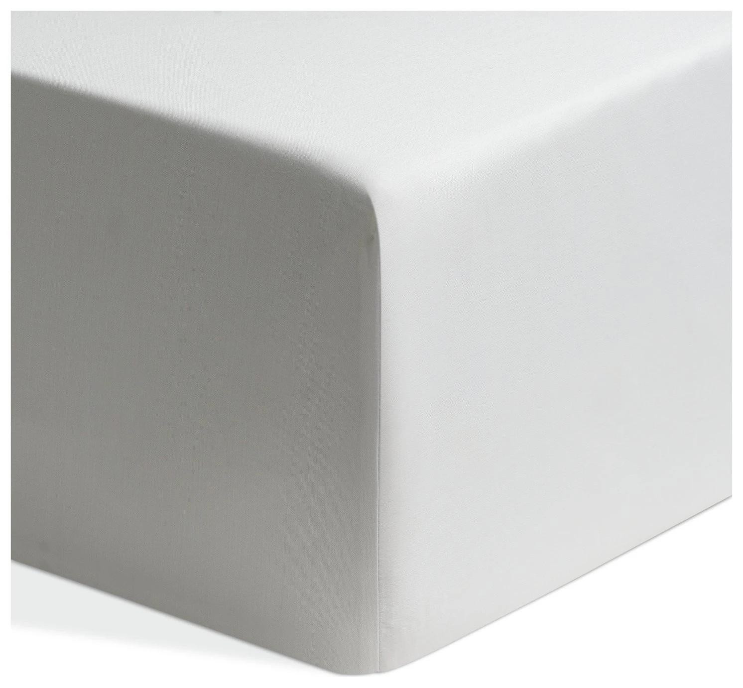 Habitat Egyptian Cotton 400TC White Fitted Sheet - Single 3 Habitat Egyptian Cotton 400TC White Fitted Sheet - Single