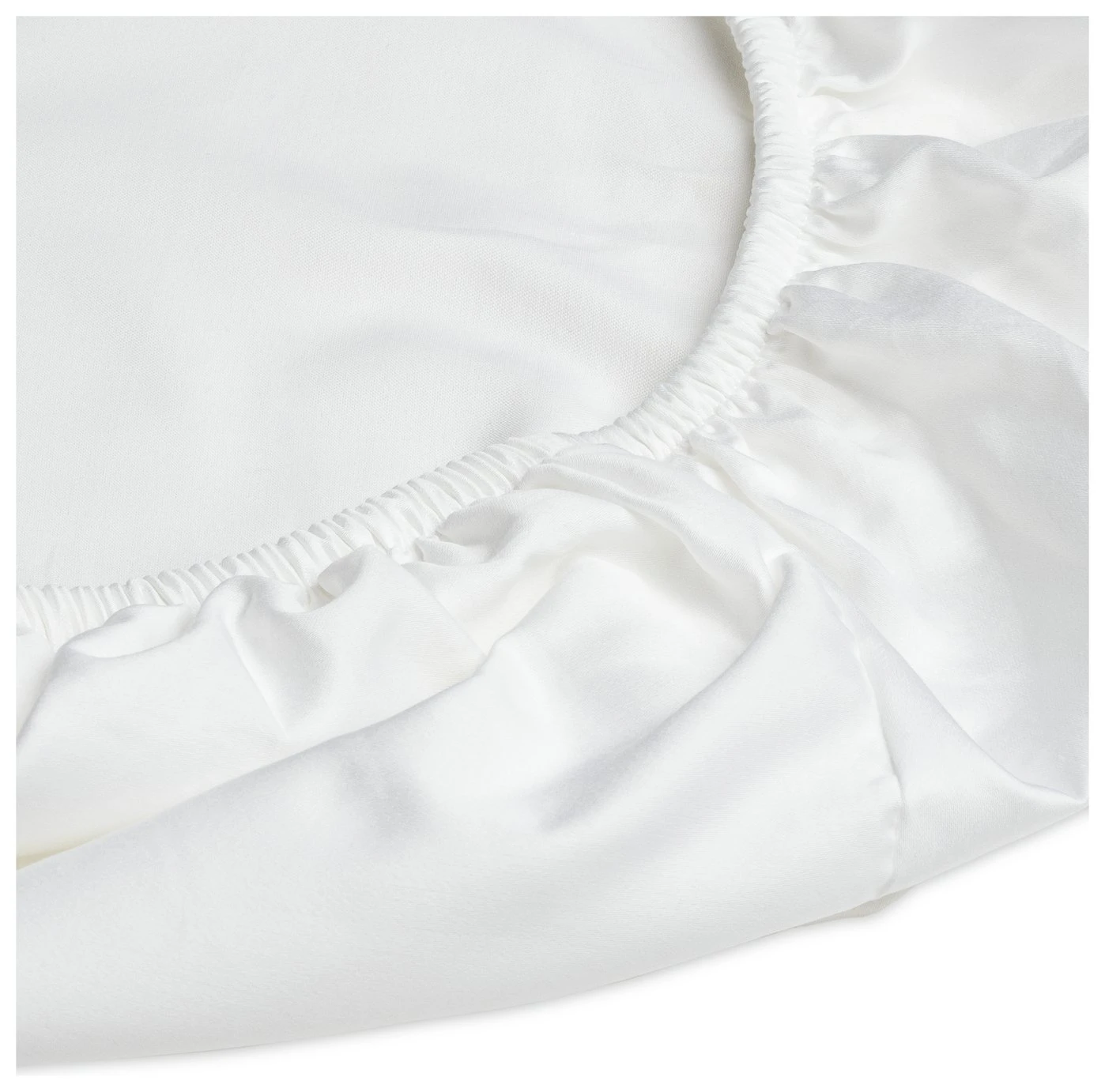 Habitat Egyptian Cotton 400TC White Fitted Sheet - Single 5 Habitat Egyptian Cotton 400TC White Fitted Sheet - Single - Image 3