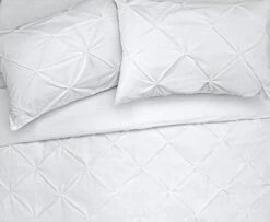 Habitat Hadley Pintuck White Bedding Set - Double -Home Sales Store 8108612 R Z005A