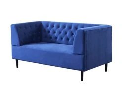 Habitat Blake Velvet 2 Seater Sofa - Navy Blue 15 Habitat Blake Velvet 2 Seater Sofa - Navy Blue -Home Sales Store 8133467 R Z002A