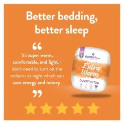 Slumberdown Extra Warm 15 Tog Duvet - Single -Home Sales Store 8268260 R Z002A