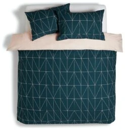 Habitat Geo Teal & Blush Reversible Bedding Set - Single -Home Sales Store 8299947 R Z002A
