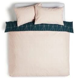Habitat Geo Teal & Blush Reversible Bedding Set - Single -Home Sales Store 8299947 R Z004A