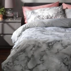 Habitat Marble White & Black Bedding Set - Single -Home Sales Store 8343271 R Z006A