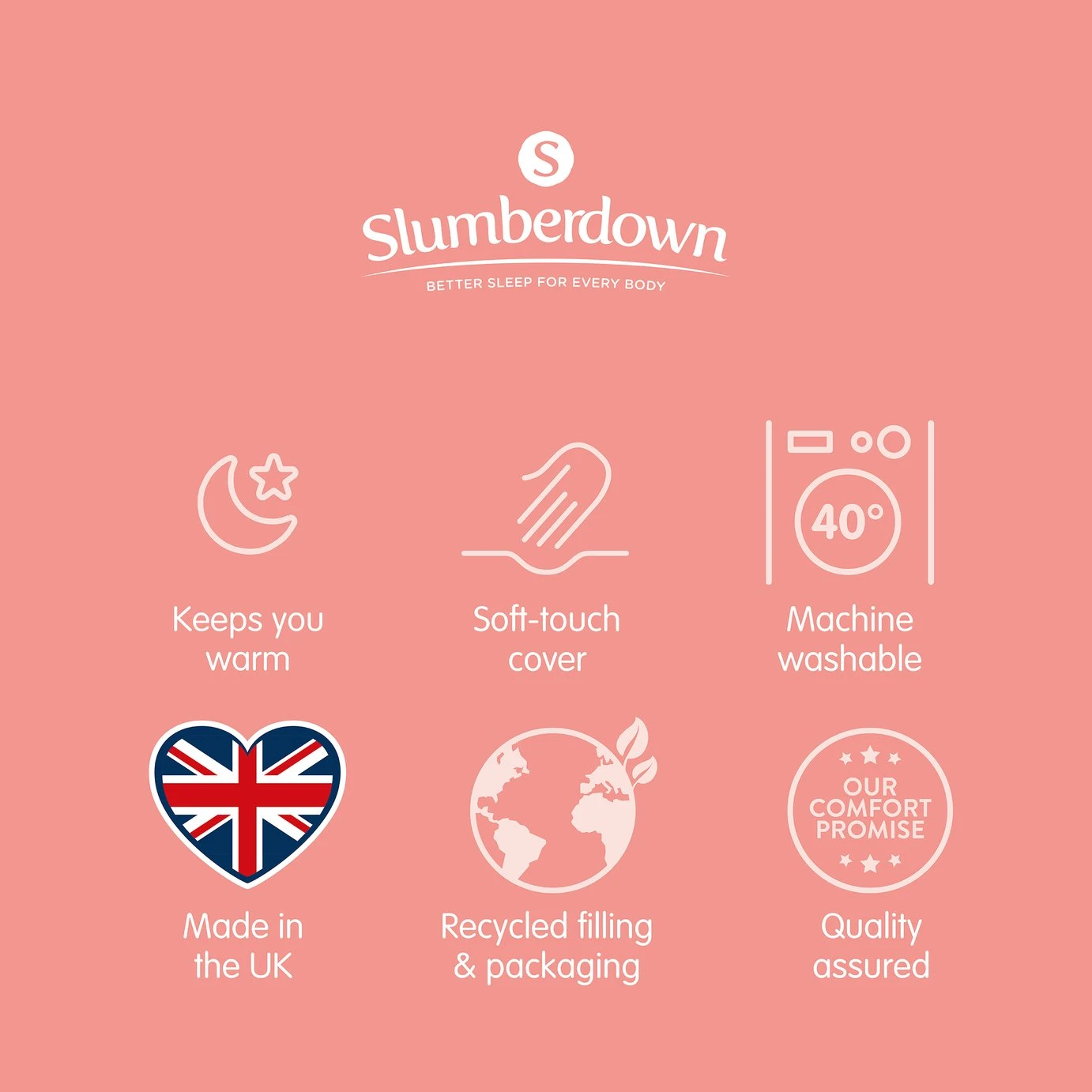Slumberdown Winter Warm 13.5 Tog Duvet - Single 12 Slumberdown Winter Warm 13.5 Tog Duvet - Single - Image 10