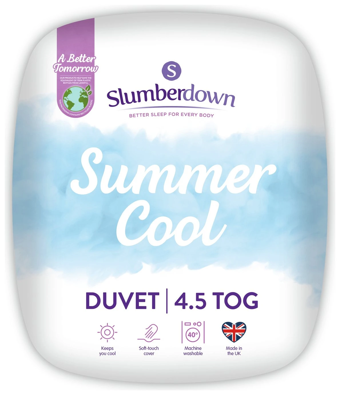 Slumberdown Summer Cool 4.5 Tog Duvet - Single 3 Slumberdown Summer Cool 4.5 Tog Duvet - Single