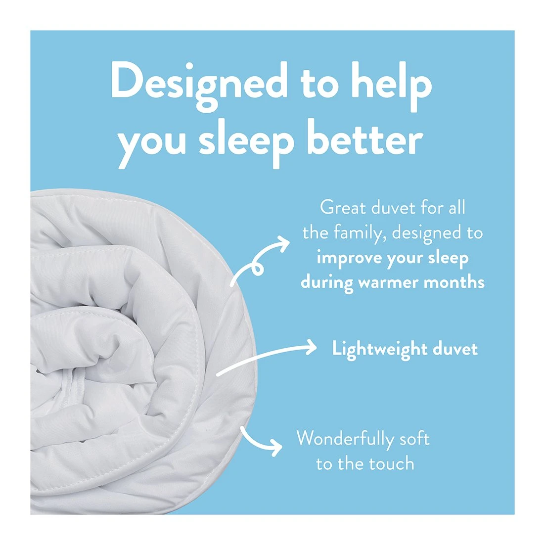 Slumberdown Summer Cool 4.5 Tog Duvet - Single 5 Slumberdown Summer Cool 4.5 Tog Duvet - Single - Image 3