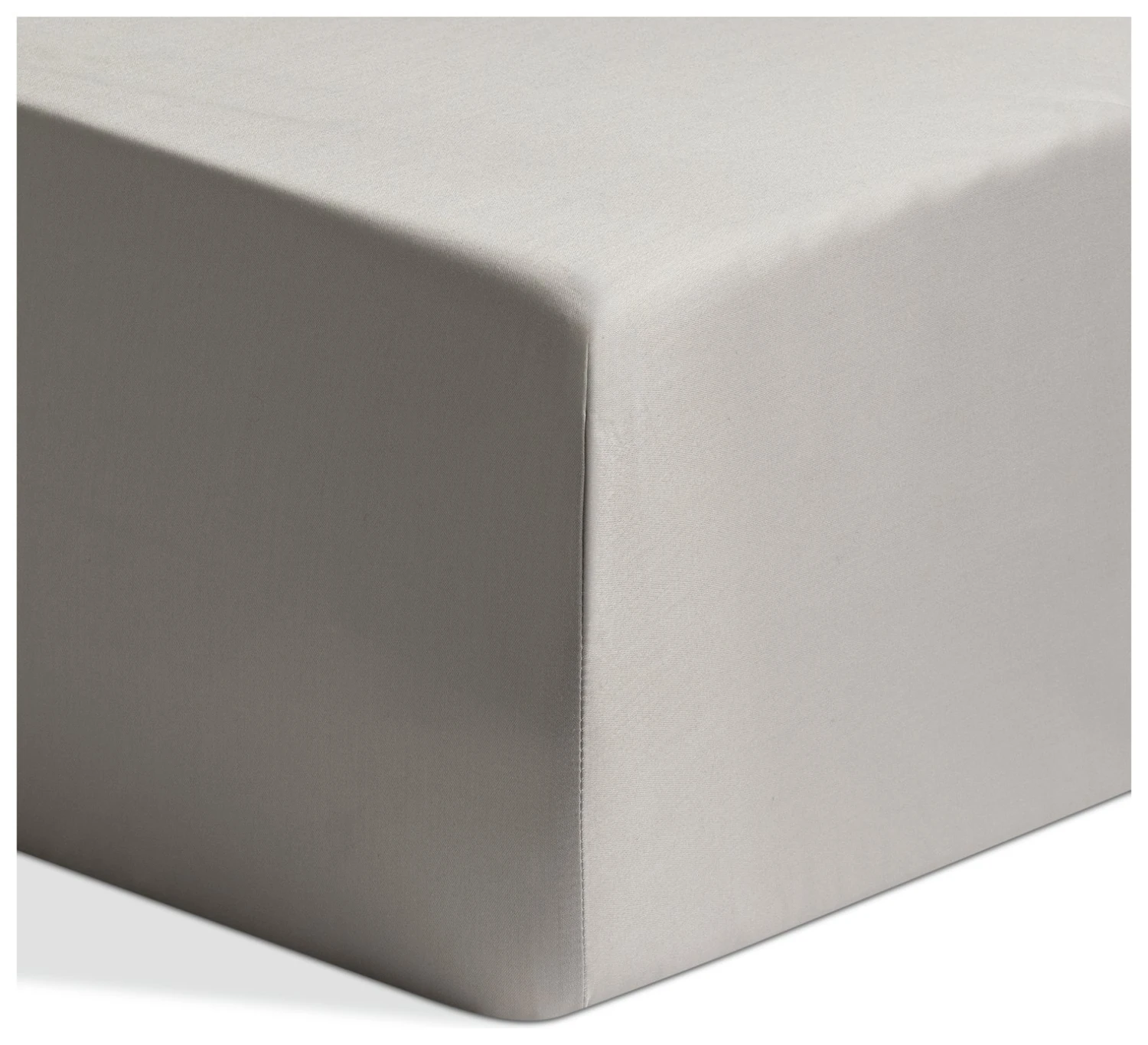 Habitat Egyptian Cotton 400TC Grey Fitted Sheet - Single 3 Habitat Egyptian Cotton 400TC Grey Fitted Sheet - Single