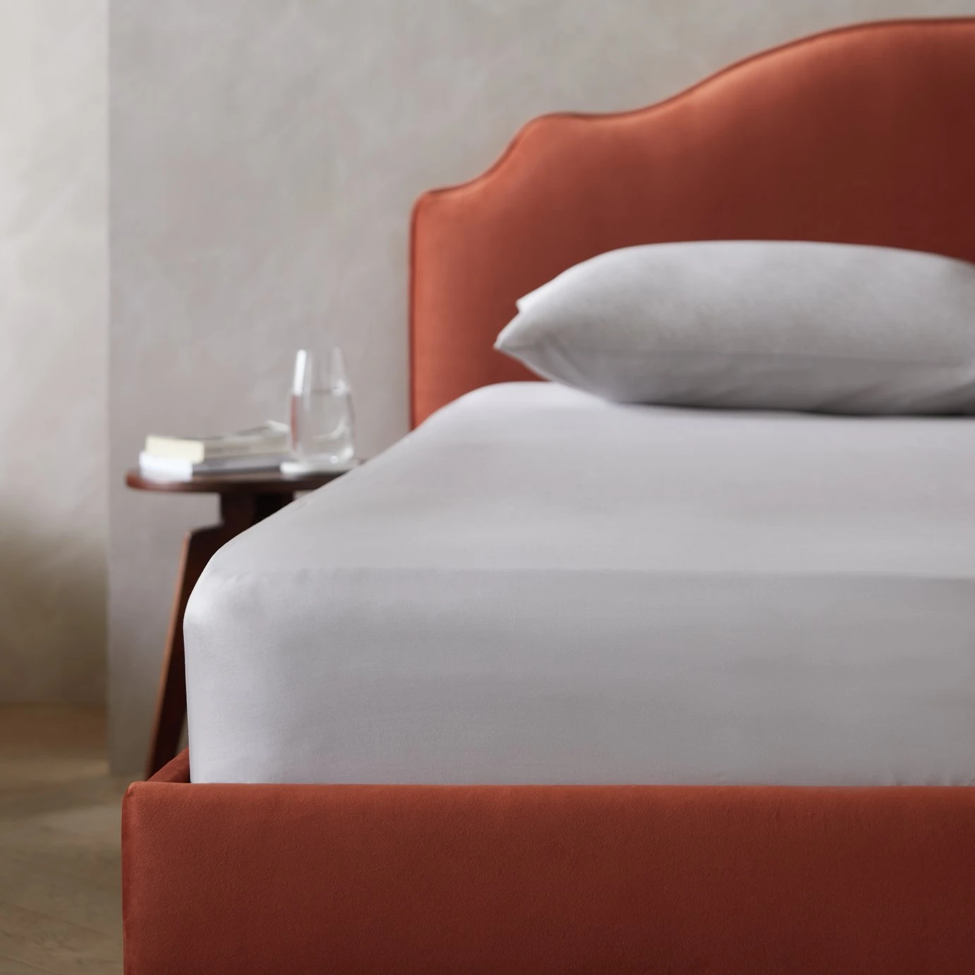 Habitat Egyptian Cotton 400TC Grey Fitted Sheet - Single 4 Habitat Egyptian Cotton 400TC Grey Fitted Sheet - Single - Image 2