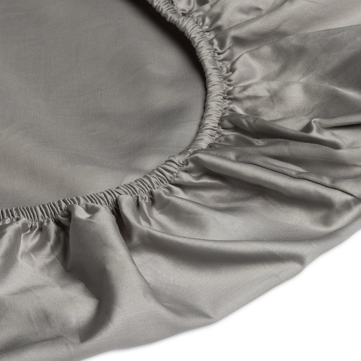 Habitat Egyptian Cotton 400TC Grey Fitted Sheet - Single 5 Habitat Egyptian Cotton 400TC Grey Fitted Sheet - Single - Image 3