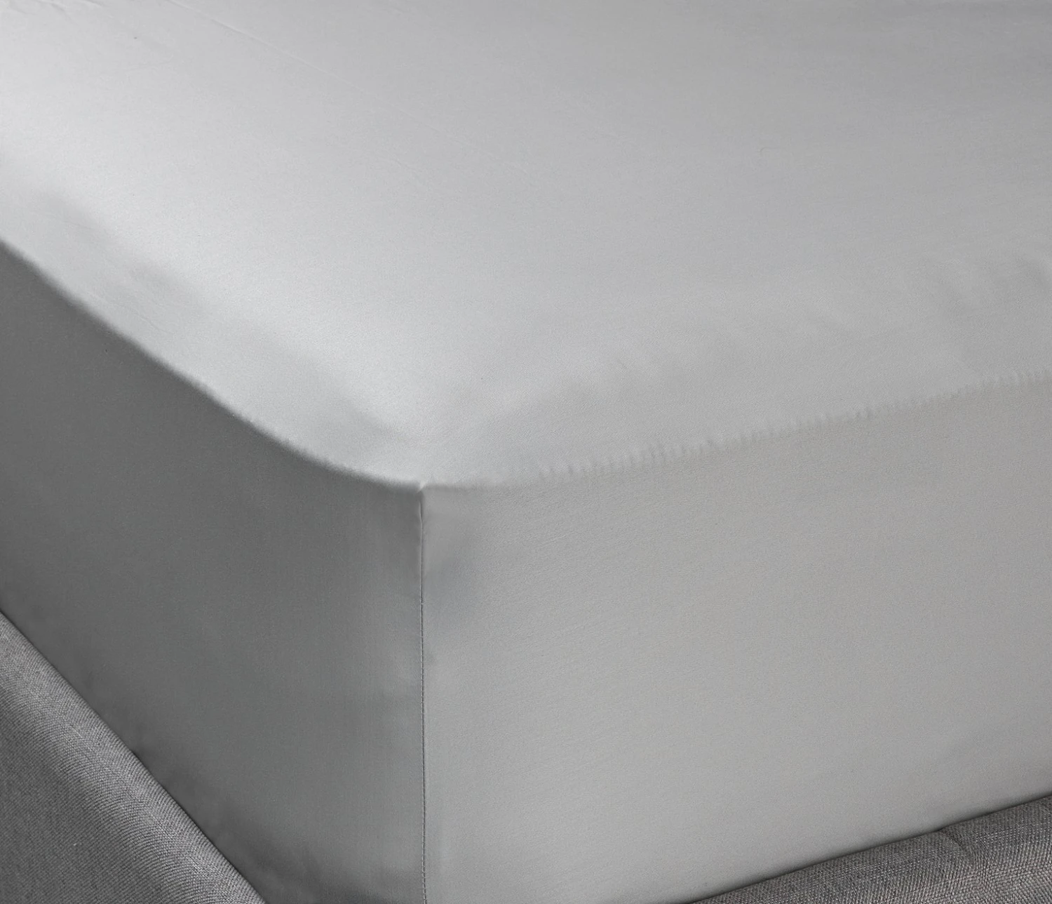 Habitat Egyptian Cotton 400TC Grey Fitted Sheet - Single 6 Habitat Egyptian Cotton 400TC Grey Fitted Sheet - Single - Image 4