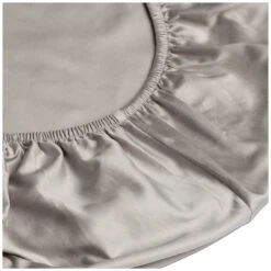 Habitat Egyptian Cotton 400TC Plain Grey Fitted Sheet-Single -Home Sales Store 8377735 R Z002A