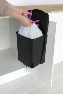 Brabantia 10 Litre Built-In Kitchen Cupboard Bin - Black -Home Sales Store 8422680 R Z002A