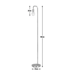 Habitat Rayner Industrial Floor Lamp - Black -Home Sales Store 8438399 R Z020A