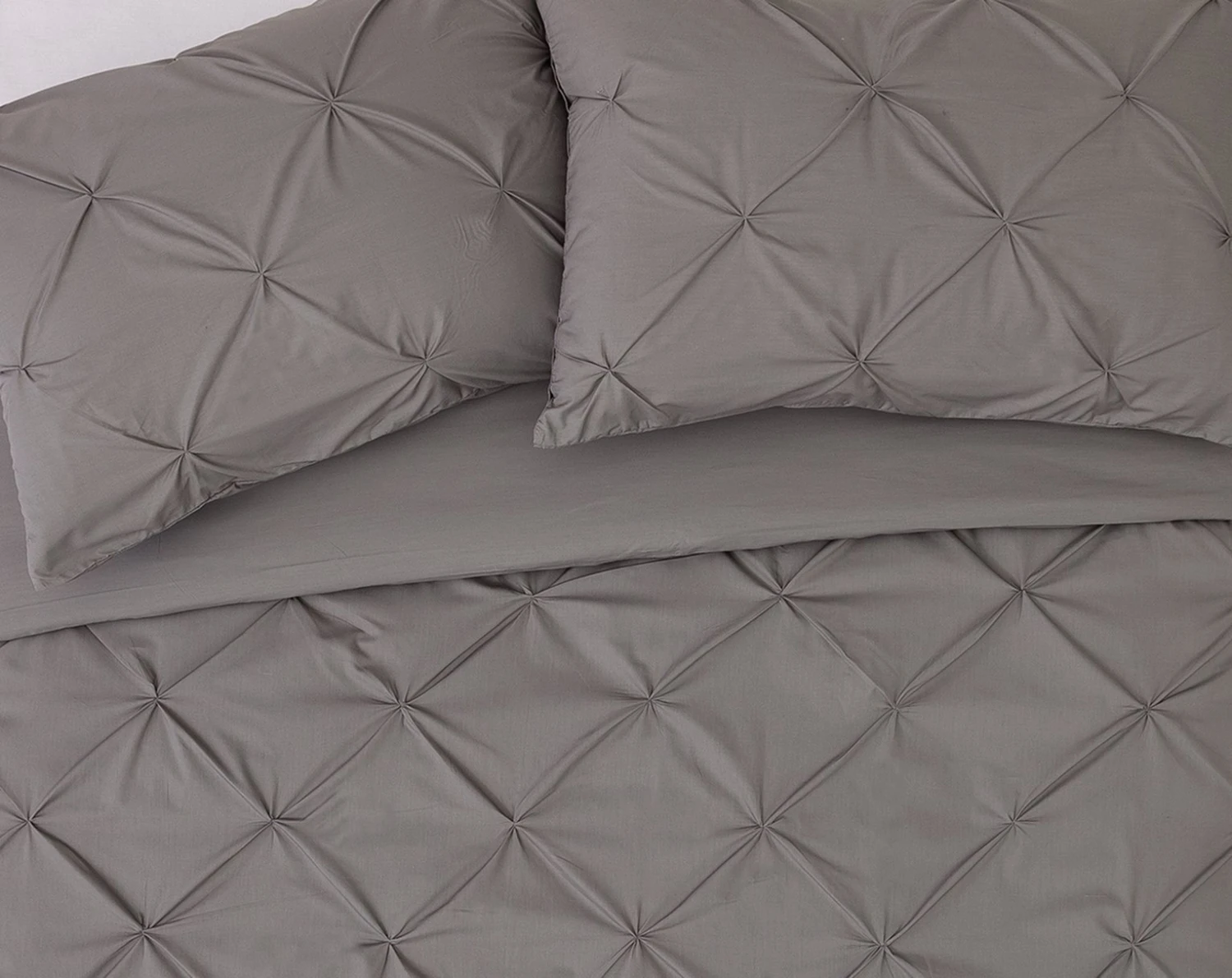 Habitat Hadley Pintuck Grey Bedding Set - Double 7 Habitat Hadley Pintuck Grey Bedding Set - Double - Image 5