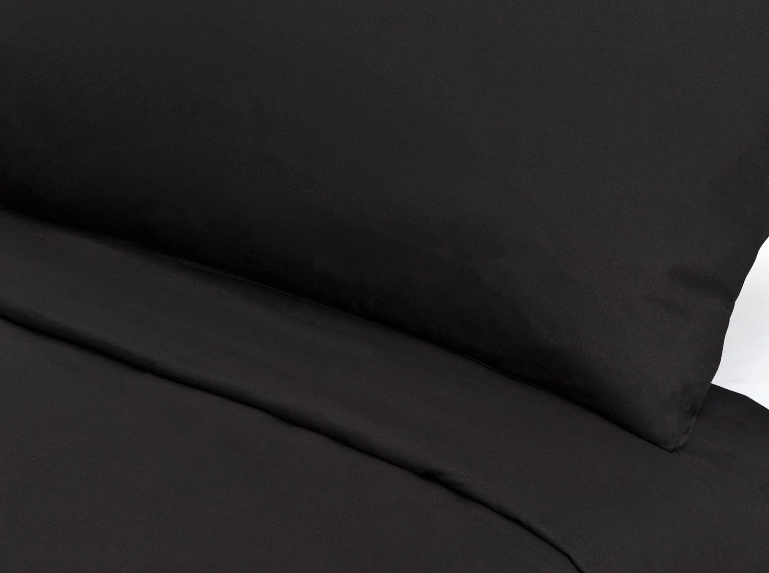 Habitat Cotton Rich Plain Black Bedding Set - Single 4 Habitat Cotton Rich Plain Black Bedding Set - Single - Image 2