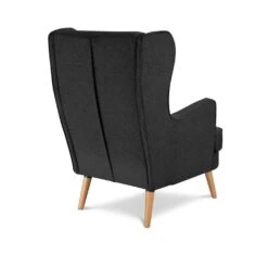 Habitat Callie Fabric Wingback Chair - Charcoal -Home Sales Store 8729651 R Z003A