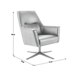 Habitat Rhett Faux Leather Swivel Chair - Black -Home Sales Store 8774651 R Z020A