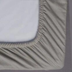 Habitat Cotton Brushed Grey Fitted Sheet - Toddler -Home Sales Store 8797937 R Z002A