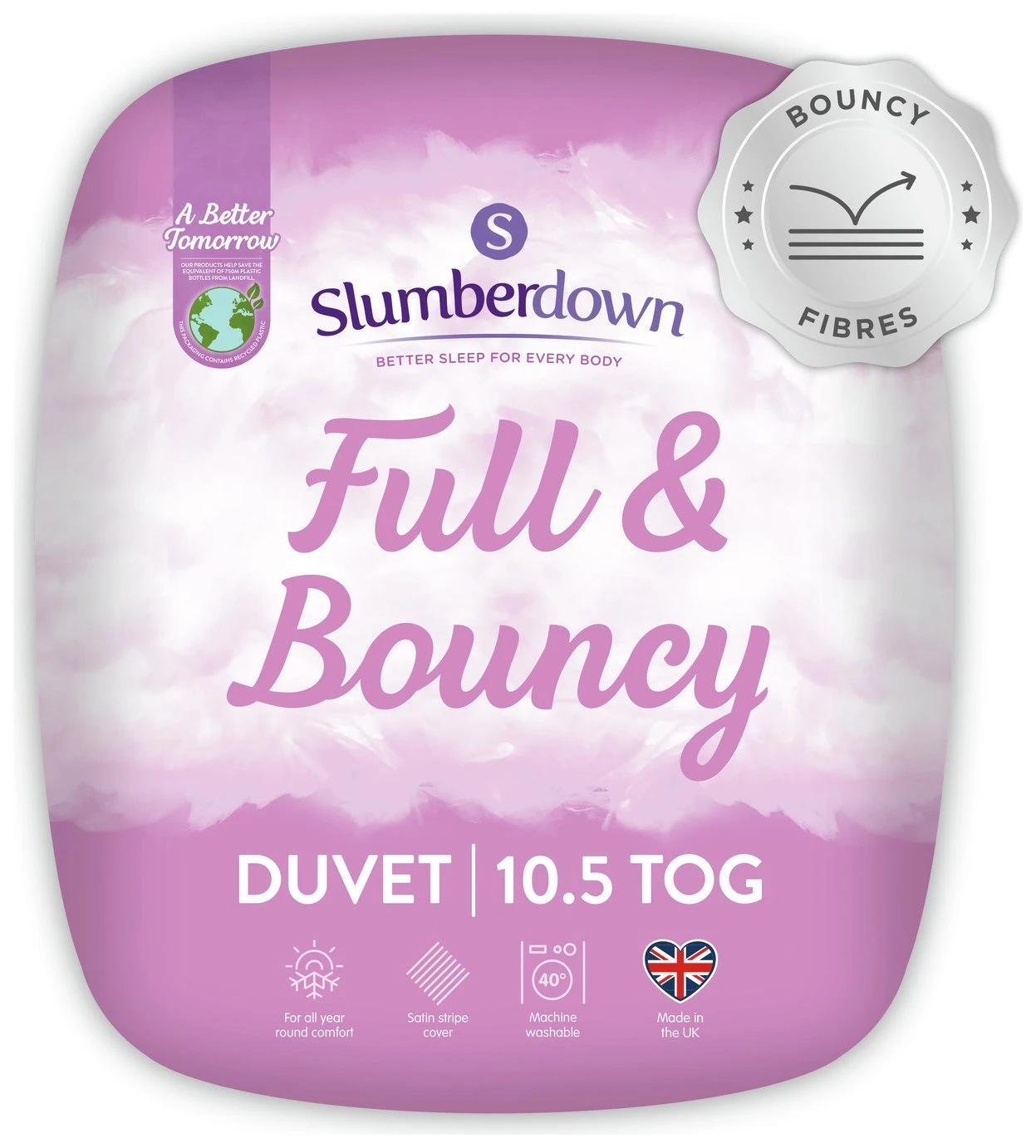 Slumberdown Full And Bouncy 10.5 Tog Duvet - Single 3 Slumberdown Full And Bouncy 10.5 Tog Duvet - Single